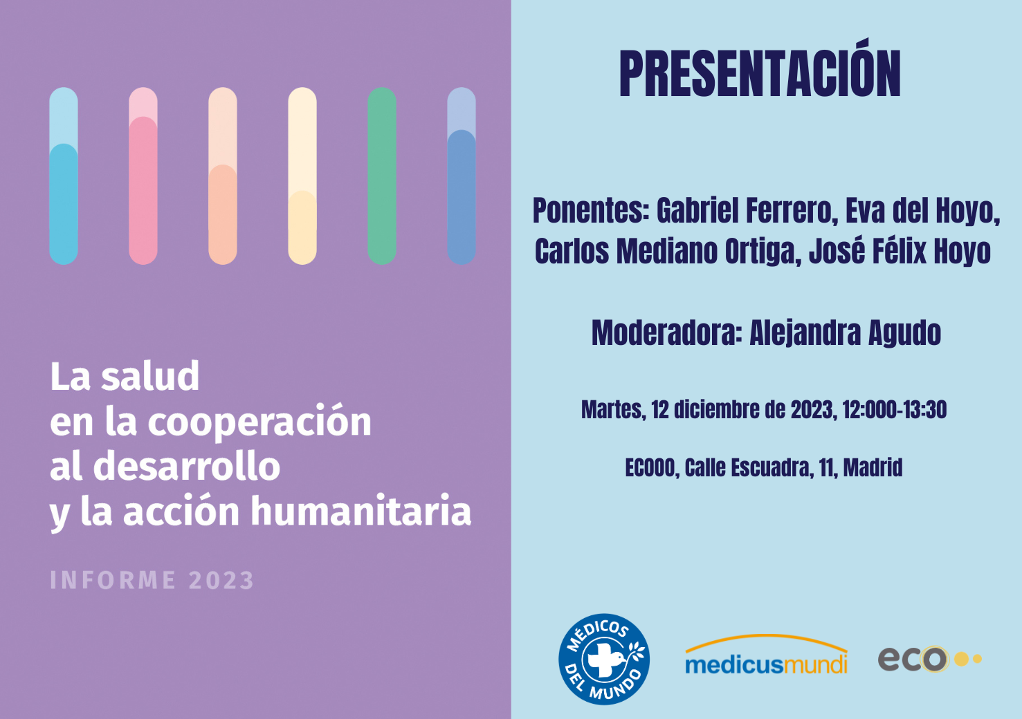 Presentación del Informe 2023: La Salud en la Cooperación al Desarrollo y la Acción Humanitaria